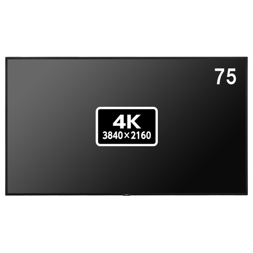 LCD-P754Q NEC〔3年保証〕4K対応 75型パブリック液晶ディスプレイ サイネージ用メディアプレーヤ内蔵モデル