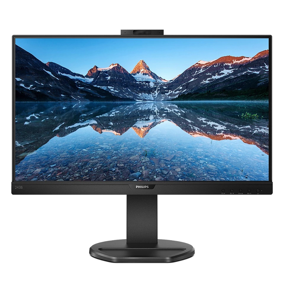 243B9H/11 Philips 23.8ｲﾝﾁﾜｲﾄﾞ WEBｶﾒﾗ内蔵USB-Cﾄﾞﾂｸ搭載ﾓﾆﾀ-